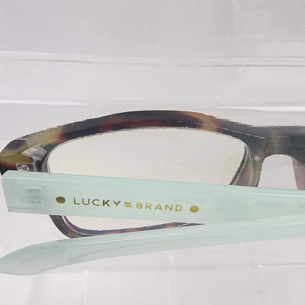 2 Pair Lucky Brand Blue Light Filtering Glasses +0.00 Tortoise Pink & Teal style